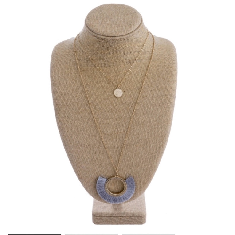 💙4/$20 🎉HP🎉Long Double Layered Metal Necklace